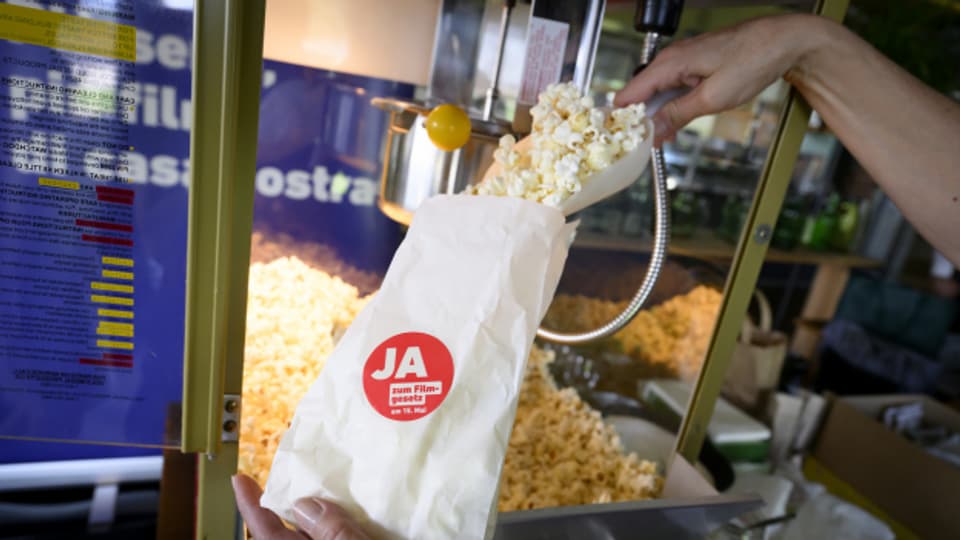 Popcorn im Hauptquartier des Ja-Komitees.