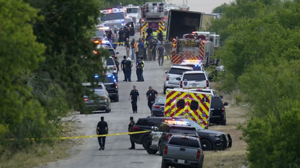 In San Antonio wurden mindestens 46 tote Migranten in Lastwagen entdeckt.