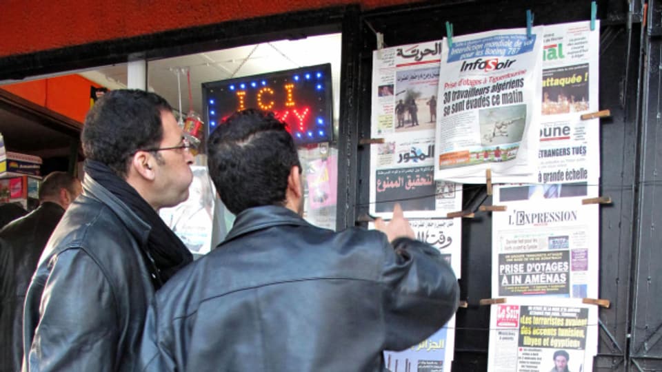 Zeitungsleser in Algier.