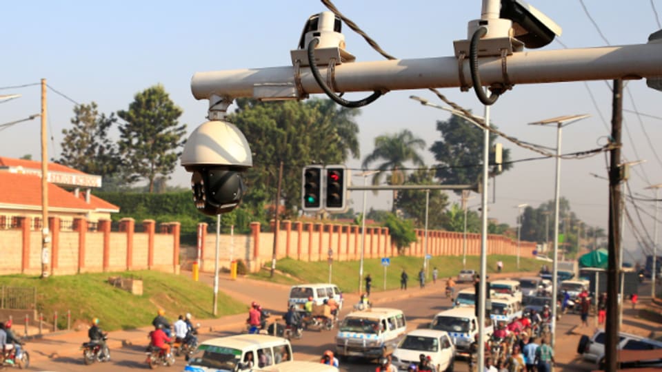 Videoüberwachung in den Strassen von Kampala.