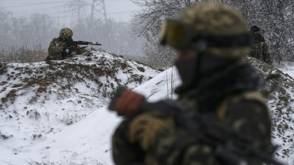 Trotz der Minsker Vereinbarung - rund um Debaltseve im Osten der Ukraine wird weitergekämpft.