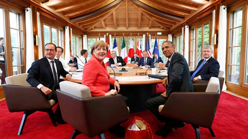 Am G7-Gipfel soll der Aufbau einer Truppe von «Weisshelmsoldaten» zur weltweiten Bekämpfung von Seuchen beschlossen werden.