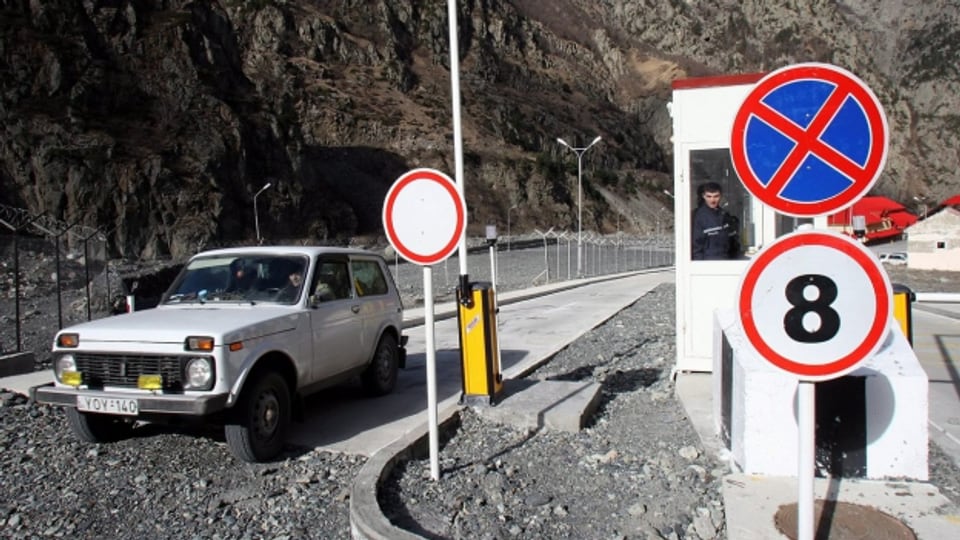 Der einzige Grenzübergang im Kaukaus zwischen Georgien und Russland