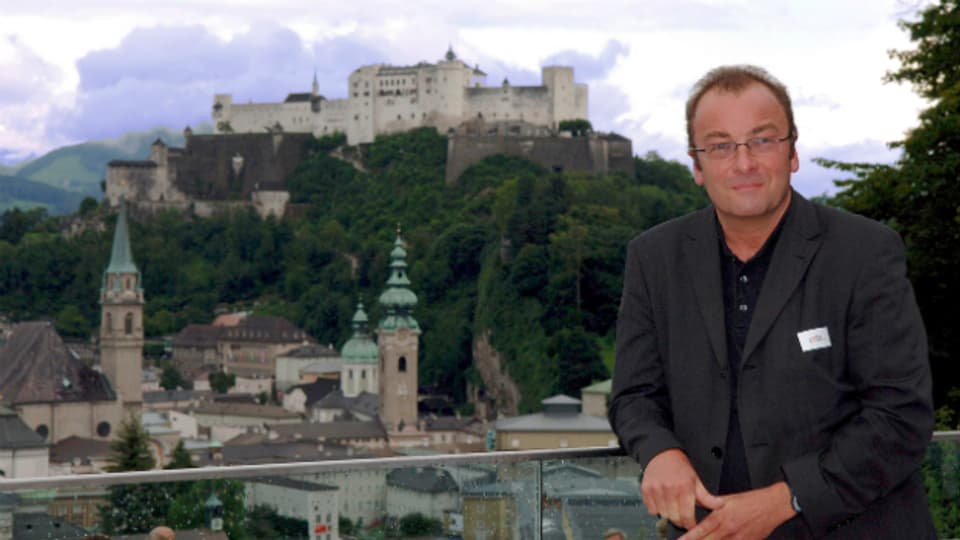 Der Autor Robert Menasse an der Eröffnung der Salzburger Festspiele 2005