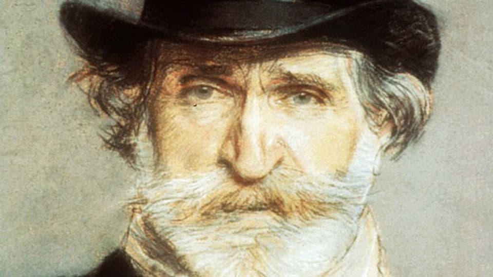 Giuseppe Verdi - auf einem Bild des italienischen Malers Giovanni Boldrini.