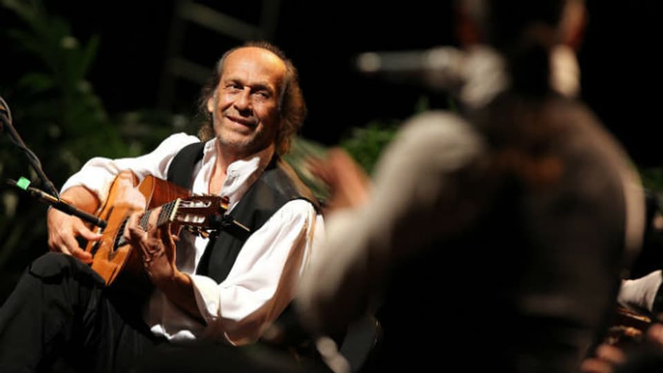 Paco de Lucia an einem Konzert auf Kuba