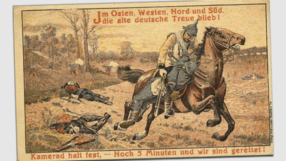 Postkarte aus dem Ersten Weltkrieg.