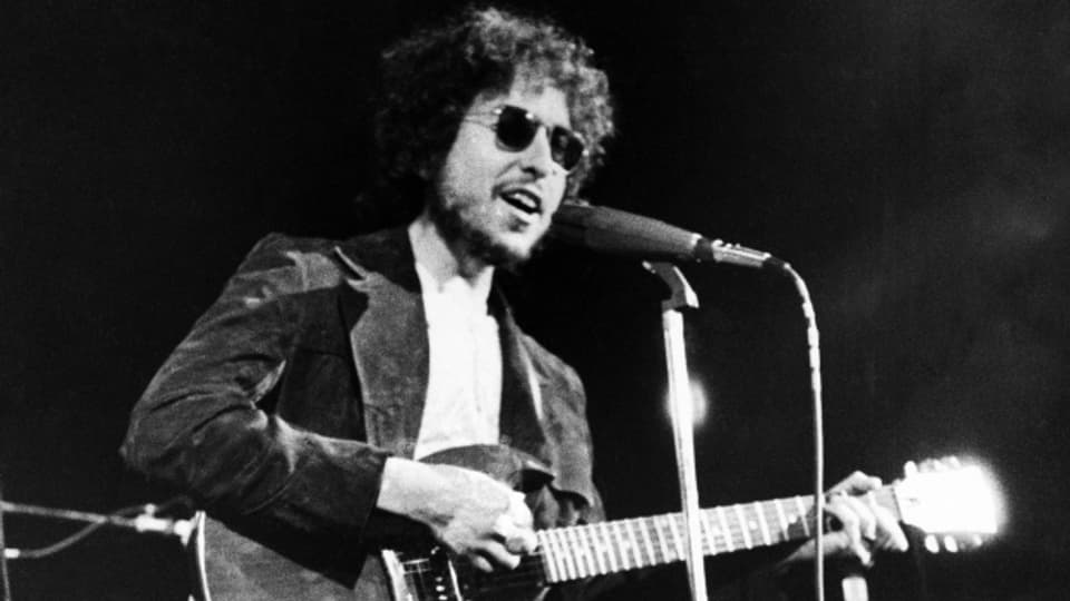 Bob Dylan bei einem Auftritt in New York 1972.