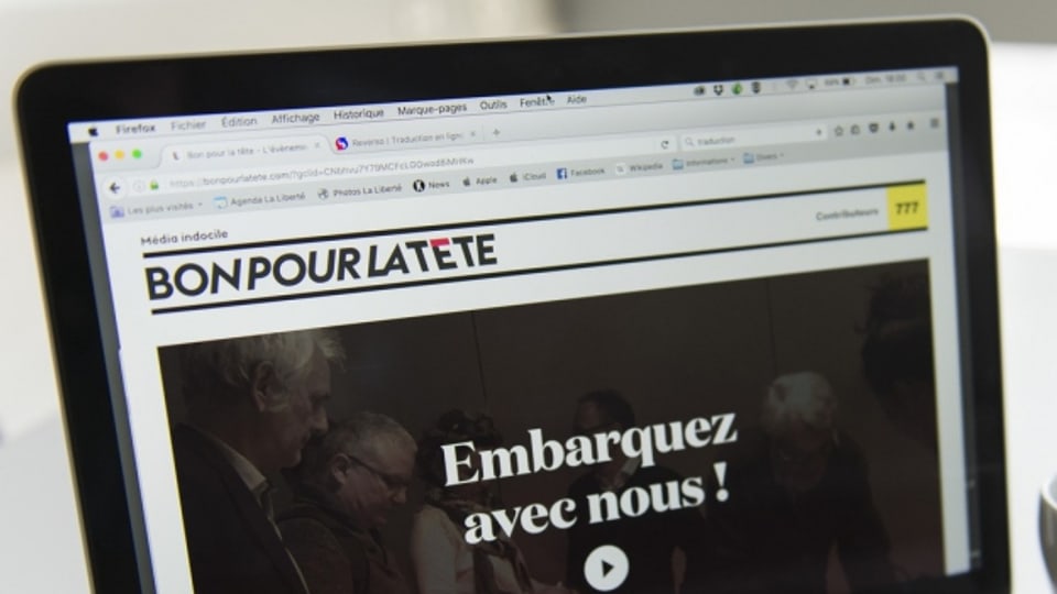 «Bon pour la tete» wird mittels Crowdfunding finanziert - 200'000 Franken sind bisher zusammengekommen, noch vor dem Sommer sollen erste Inhalte publiziert werden..