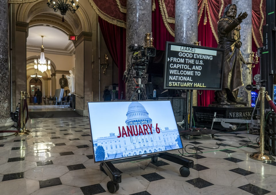 Ein Jahr nach dem Sturm aufs Capitol laufen die Vorbereitung für eine Gedenkveranstaltung an der auch US-Präsident Joe Biden sprechen wird auf Hochtouren.