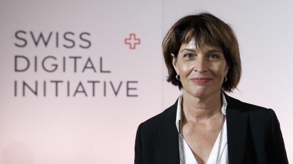 Präsidentin der Stiftung Swiss Digital – alt Bundesrätin Doris Leuthard.