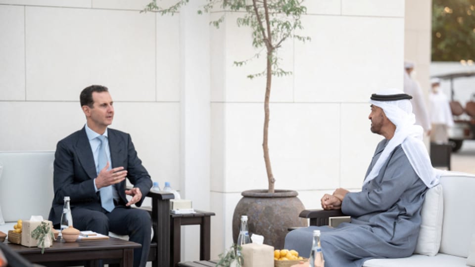 Der syrische Machthaber Bashar Al-Assad traf sich am 18. März in Abu Dhabi mit Kronprinz Mohammed bin Zayed.