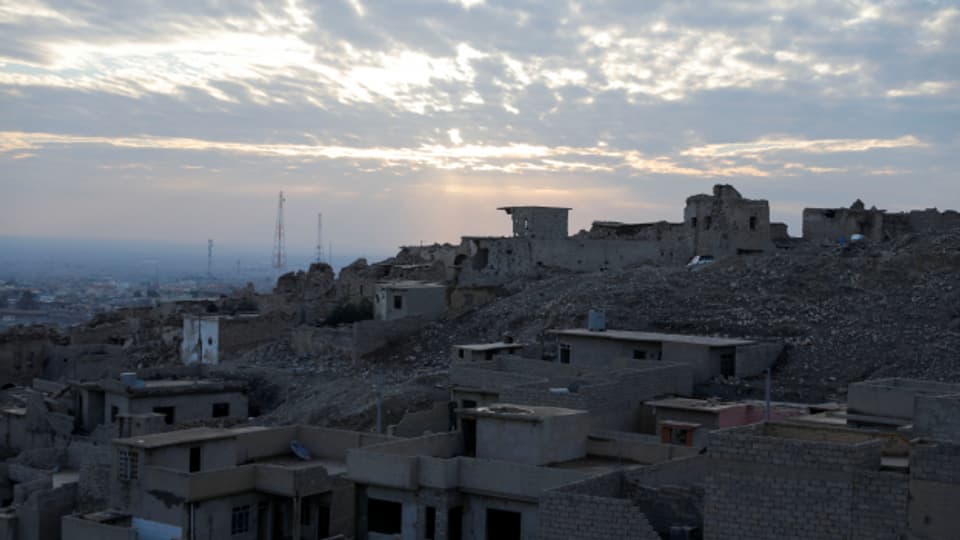 In der Stadt Sinjar im Nordirak sind die Kampfspuren die der IS hinterlassen hat noch heute zu sehen.