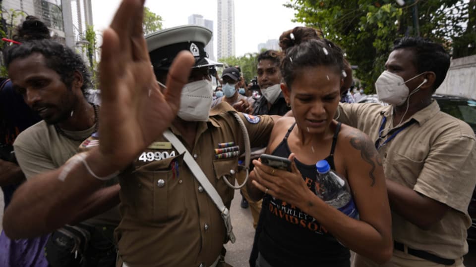 In Sri Lanka kam es zuletzt zu gewaltsamen Auseinandersetzungen bei Demonstrationen.