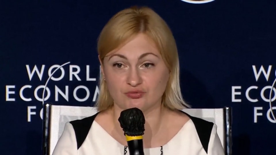 Hat konkrete Forderungen mit nach Davos gebracht: Yevheniia Kravchuk.