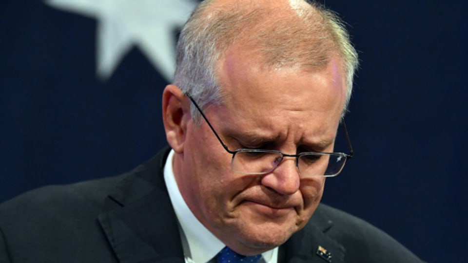 Wurde nun auch von Parteifreunden Rücktritt aufgefordert: Australiens Ex-Premier Scott Morrison.