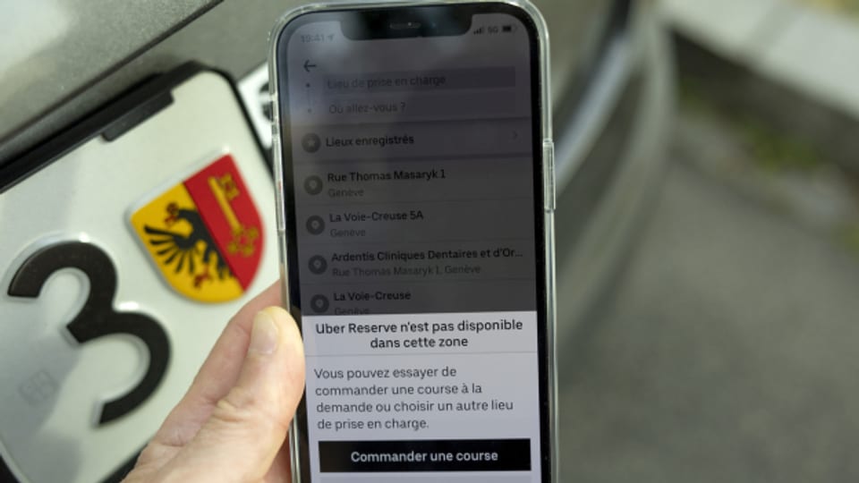 Infolge des Rechtsstreits war Uber in Genf im Juni vorübergehend nicht verfügbar.