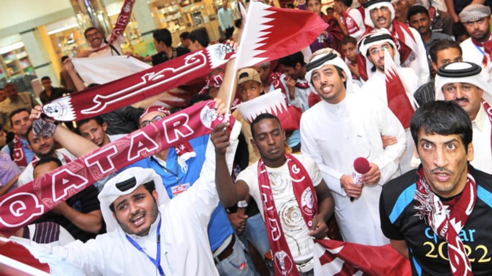 Bereits bei der Vergabe der WM war die Freude in Katar gross.