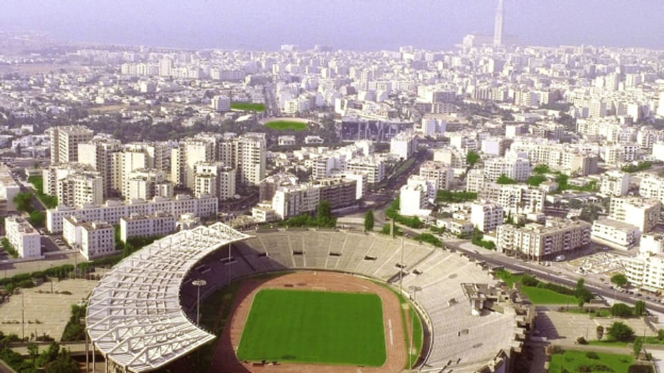Das Mohammed V. Stadium in Casablanca. Marokko hatte sich bereits 2004 zusammen mit Ägypten für die WM 2010 beworben.