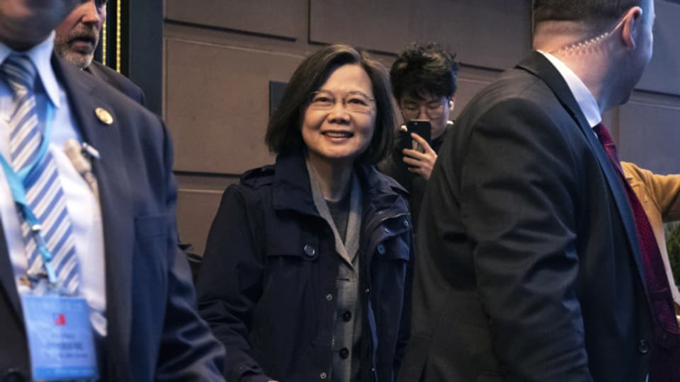 Die Taiwanesische Präsidentin Tsai Ing-Wen will mit ihrem Besuch in New York die Zusammenarbeit mit den USA stärken.