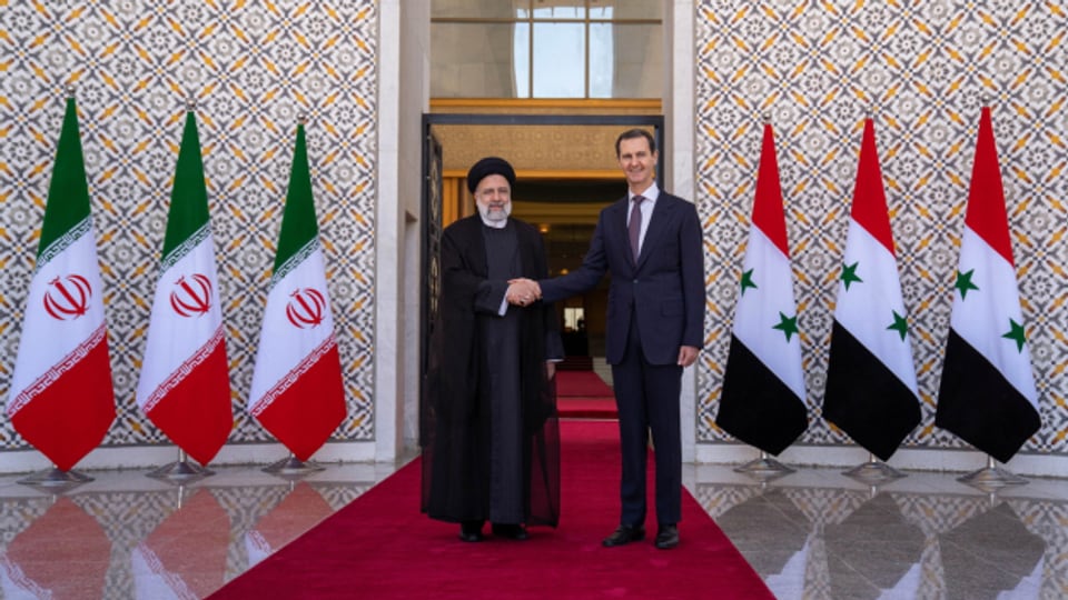 Der iranische Präsident Ebrahim Raisi war letzte Woche zu Besuch in Damaskus.
