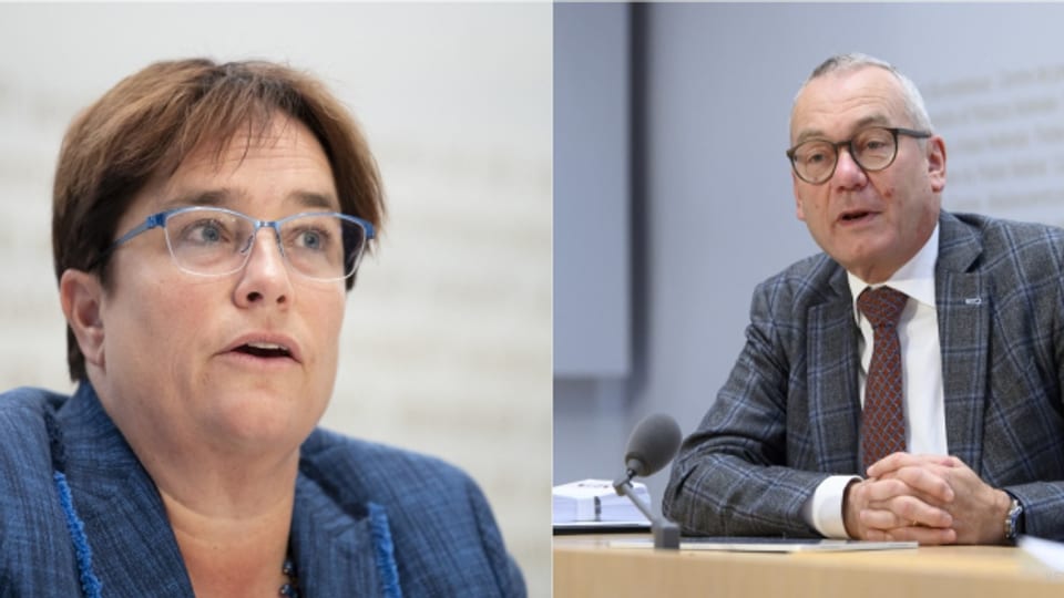 Magdalena Martullo-Blocher, SVP-Nationalrätin ist gegen das Klimaschutzgesetz. FDP-Ständerat Ruedi Noser dafür.nderat