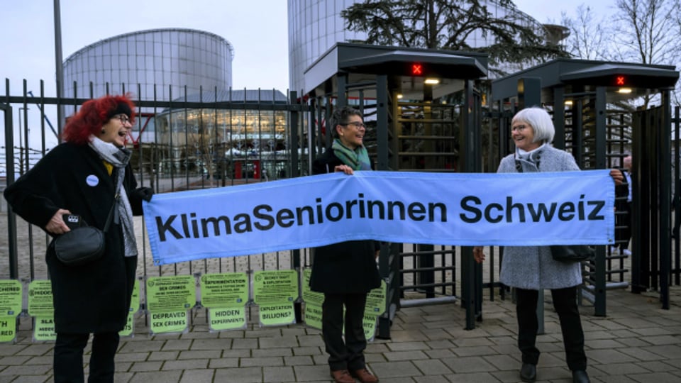 Die Klimaseniorinnen klagen vor dem Europäischen Gerichtshof für Menschenrechte.