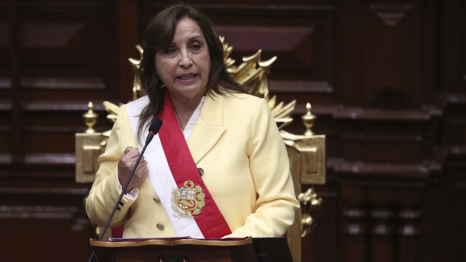 Dina Boluarte ist seit Mittwoch die neue Präsidentin Perus.