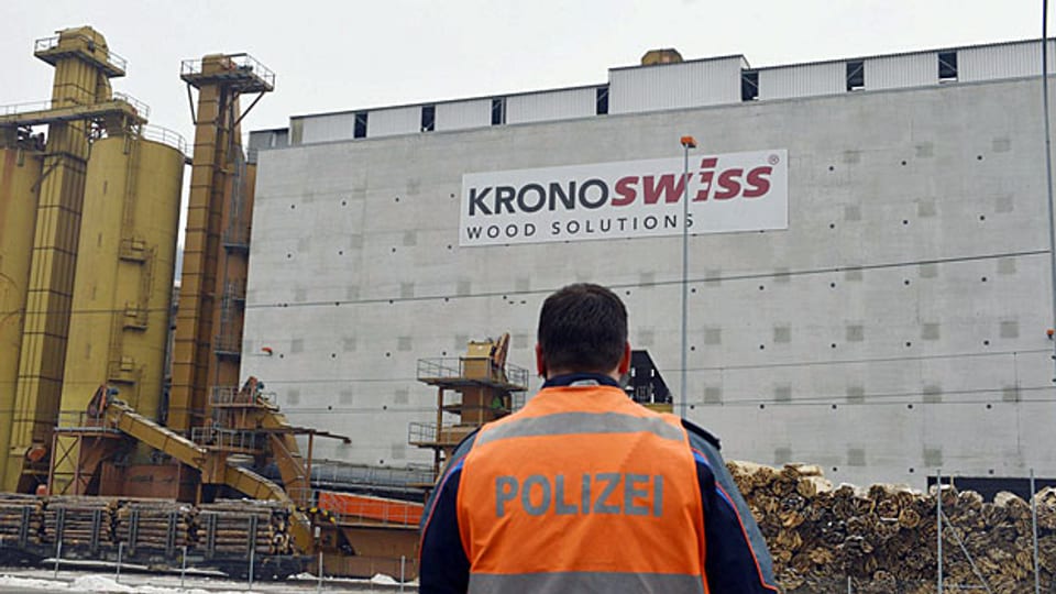 Areal des Holzverarbeitungsunternehmens Kronoswiss-Kronospan im luzernischen Menznau.
