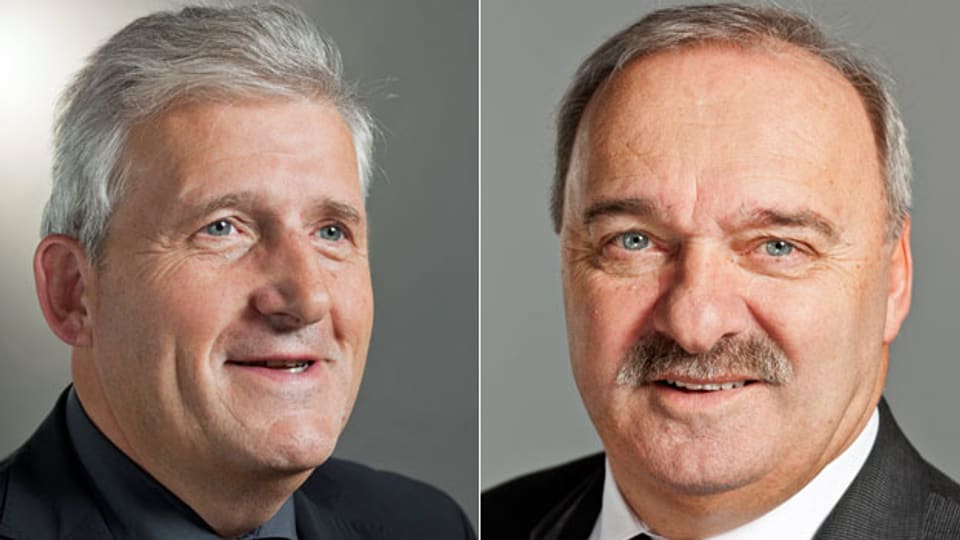 Zwei Gesundheitspolitiker: Die Ständeräte Hans Stöckli, SP Bern und Alex Kuprecht, SVP Schwyz.