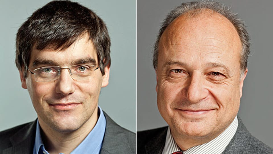 SP-Nationalrat Roger Nordmann und FDP-Nationalrat Filippo Leutenegger.