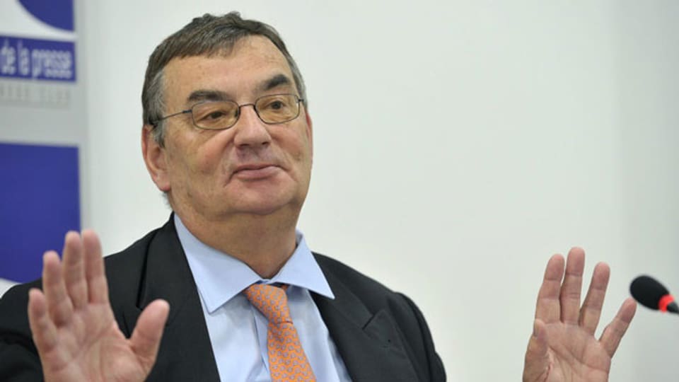 Luzius Wasescha an einer Pressekonferenz am 7. Juni 2012 in Genf.