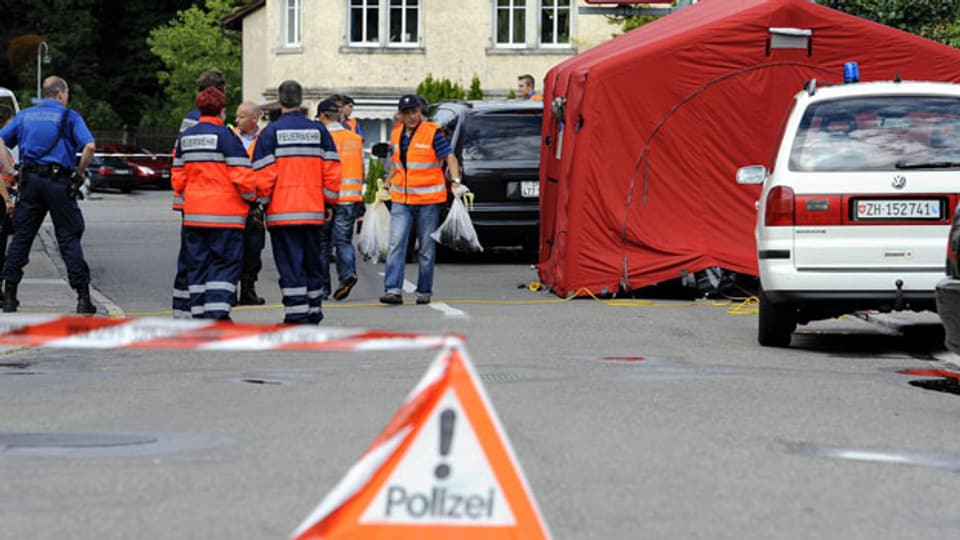 Für die Richter war die Tat ganz klar Mord. Tatort in Pfäffikon ZH am 15. August 2011.