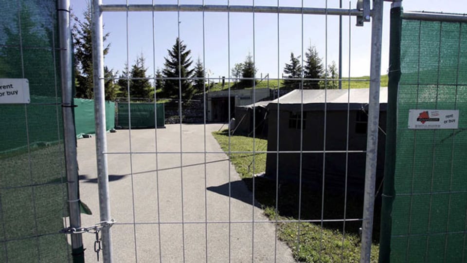 Ansicht des umstrittenen Asylaufnahmezentrums auf dem Jaunpass im Berner Oberland. Symboldbild.