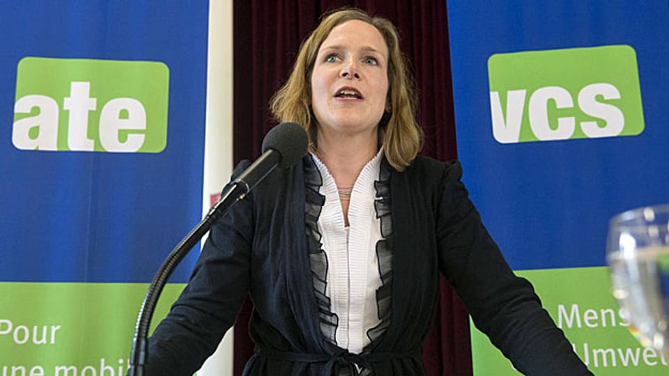 Die neue VCS-Präsidentin Evi Allemann; der ökologisch orientierte VCS agiert häufig erfolgreich - anerkennen sogar politische Gegner.