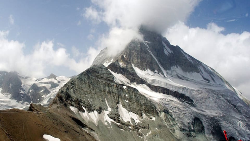 Felsabbruch am Matterhorn am 16. Juli 2003.
