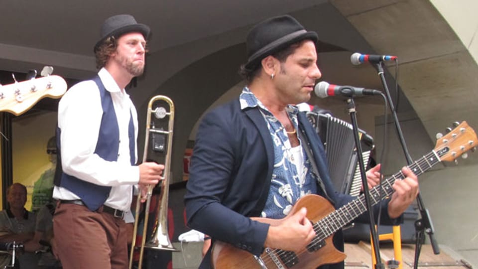 Strassenmusiker am Buskers 2013.