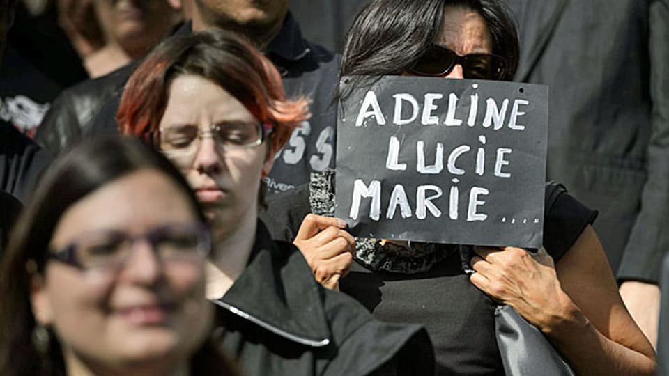 Trauermarsch für die ermordete  Sozialtherapeutin, am 21. September in Genf.