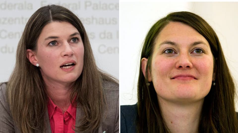 Nationalrätin Nadja Pieren SVP (links) und Nationalrätin Tiana Moser,  Grünliberale  GLP.