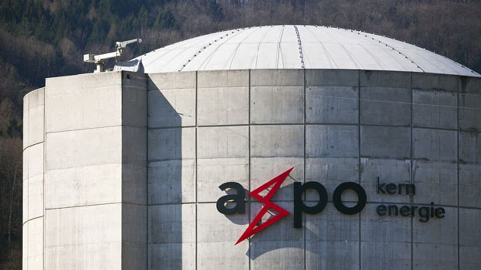 Das Kernkraftwerk Beznau I und II mit den beiden Reaktorblöcken in Beznau im Kanton Aargau.