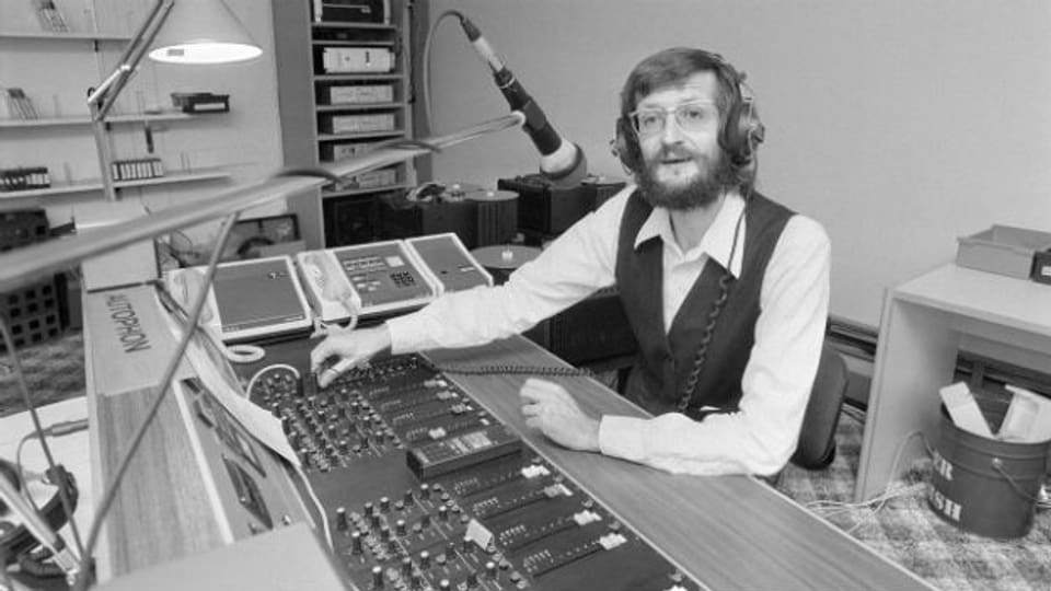 Privatradiopioniere: Der Gründer von Radio Extra-Bern, Matthias Lauterburg.