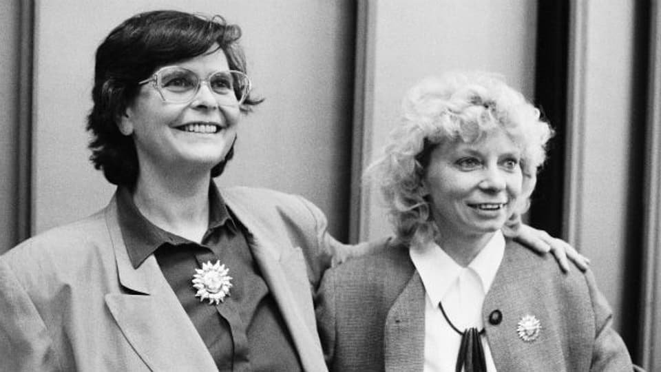 Ruth Dreifuss mit Christiane Brunner (1993)