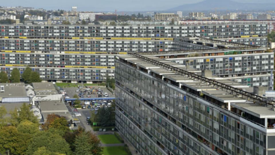 Die Überbauung Le Lignon in Vernier bei Genf.