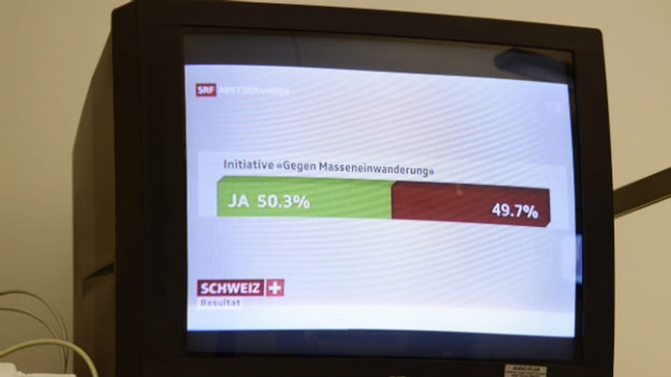 Die Schweiz sagte äusserst knapp Ja zur SVP-Initiative.