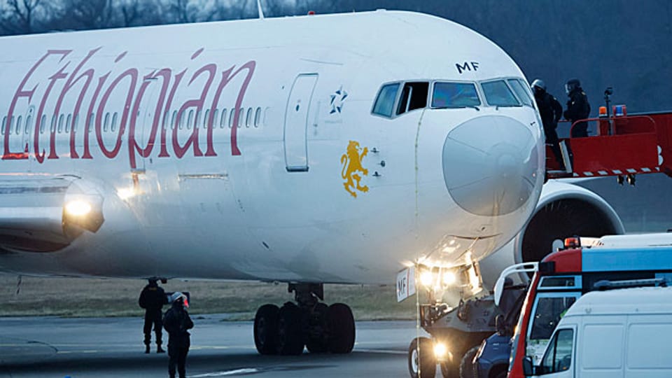 Am frühen Montagmorgen inst in Genf ein entführtes Flugzeug der Ethiopian Airlines gelandet, der Flughafen wurde daraufhin gesperrt.