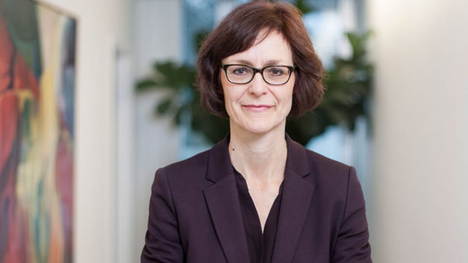 Die neue Direktorin des Dachverbandes Economiesuisse Monika Rühl posiert am Freitag, 21. Februar 2014 in Zürich.