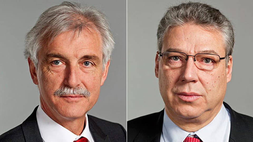 Der Urner GLP-Ständerat Markus Stadler und der Tessiner CVP-Ständerat Filippo Lombardi .