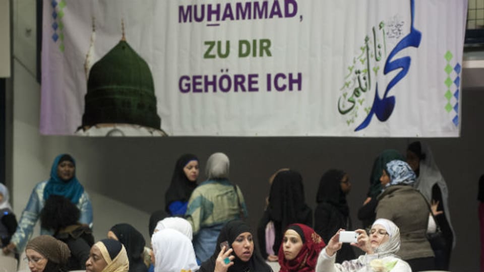 Muslime an einer Tagung in Zürich.