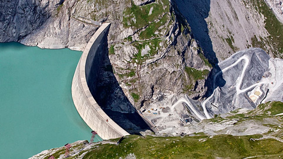 Das einst Blaue Gold der Schweiz, die Wasserkraft, rentiert nicht mehr. Bild: Projekt des Limmerensee im Kanton Glarus.