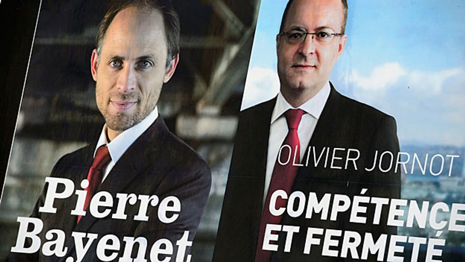 Pierre Bayenet und Olivier Jornot buhlen um das Amt des Genfer Generalstaatsanwalts.